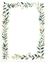 watercolor-illustration-featuring-a-yellow-leafy-frame-in-minimalist-style-leaf