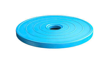 Obraz premium Peak Performance with the Gym Stability Disc for Balance Workouts on a White or Clear Surface PNG Transparent Background.