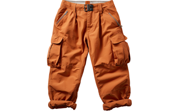 Equipping Young Explorers with Stylish and Functional Cargo Pants on a White or Clear Surface PNG Transparent Background.
