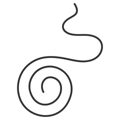 Obraz premium Hand Drawn Spiral Doodle