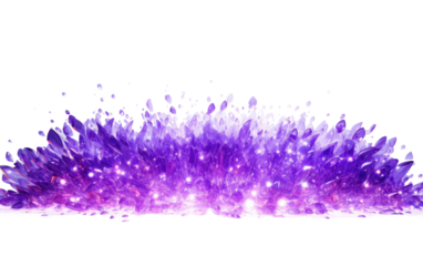 Space with the Mesmerizing Radiance of Purple Color Light Flash on a White or Clear Surface PNG Transparent Background.