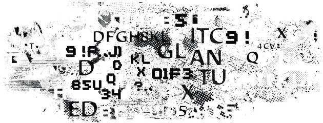 Glitch distorted grange shape . Noise grungy logo . Trendy defect error shapes . Glitched frame .Grunge textured . Distressed effect .Vector shapes - obrazy, fototapety, plakaty