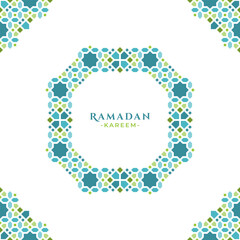 Islamic Ornament Ramadan Greeting Design