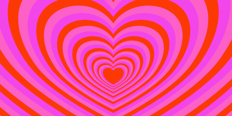 vector background round hearts illustration