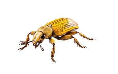Weevil, Unveiling the Fascinating Traits of a Small, Resilient Insect on a White or Clear Surface PNG Transparent Background.