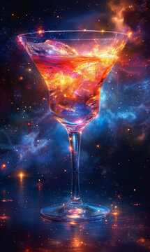 a glowing holographic cocktail made out of lasers on a dark background. Super sharp, futuristic --ar 3:5 --stylize 499 --v 6 Job ID: 1425a43e-70f5-44f9-b9cf-3437836a2f19