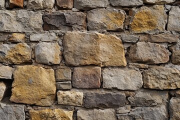 Rustic stone wall, old stone texture.