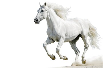 Obraz na płótnie Canvas Andalusian horse on a white background.
