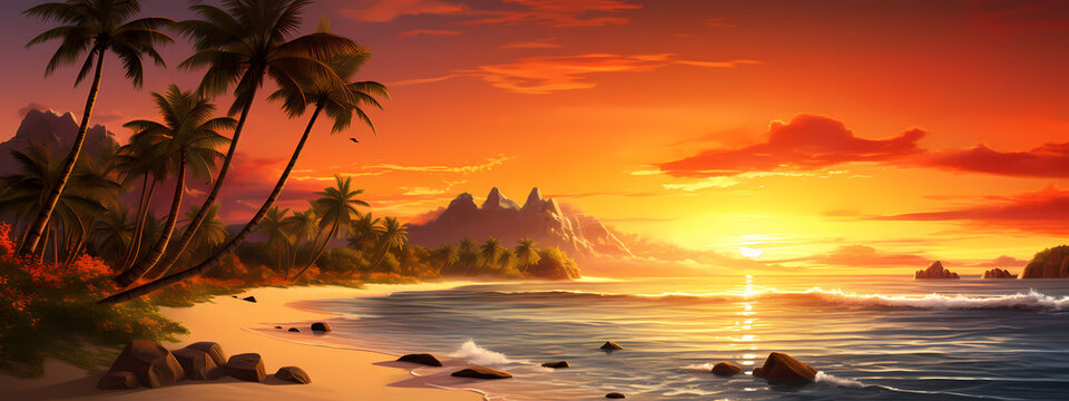Island Overture: The Tropics' Dusk Serenade