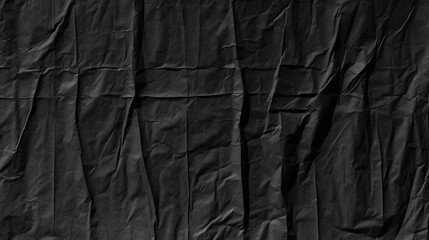 Dark black grey paper background creased crumpled surface, Old torn ripped posters scary grunge textures. black friday paper banner