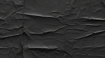 Dark black grey paper background creased crumpled surface, Old torn ripped posters scary grunge textures. black friday paper banner