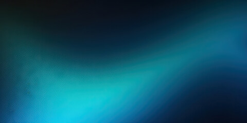 Black dark azure cobalt sapphire blue abstract background. Color gradient. Geometric shape. Wave, wavy curved line. Rough grunge grain noise. Light neon metallic shine shimmer bright. Design.