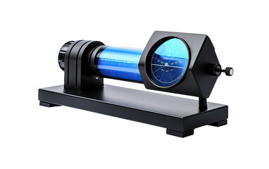 Harnessing the Power of a Polarimeter for In Depth Light Examination on a White or Clear Surface PNG Transparent Background.
