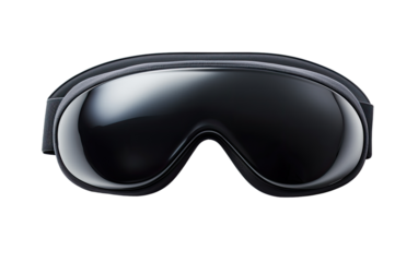 Slumber with the Comforting Embrace of a Sleep Mask on a White or Clear Surface PNG Transparent Background.