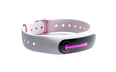 Guiding the Journey to Better Sleep with an Intelligent Wristband Tracker on a White or Clear Surface PNG Transparent Background.