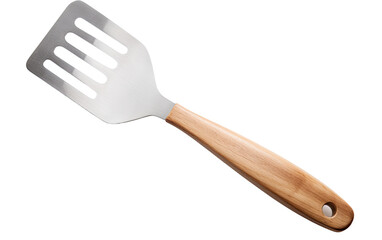 Sizzle and Serve with Precision Using the Right spatula on a White or Clear Surface PNG Transparent Background.