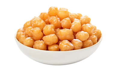 Joyful Occasions with the Golden Crunch of Struffoli on a White or Clear Surface PNG Transparent Background.
