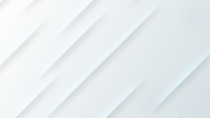 Obraz premium White background abstract art vector illustration with shapes. White vector presentation background for poster, banner, wallpaper, mockup, flyer, and report. White vector presentation background for p