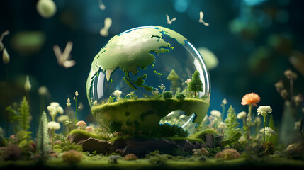 World environment day concept ecology protection environment, environmental protection background