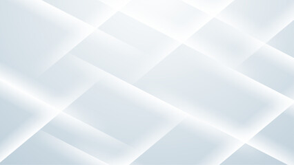 White vector abstract geometric shapes background. White vector presentation background for poster, banner, wallpaper, mockup, flyer, and report