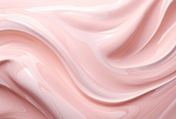 A soft and luxurious pink cream texture, offering a soothing visual experience.