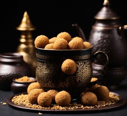 Rava Laddu or Rawa Ladu is a popular sweet dish from Maharashtra, India