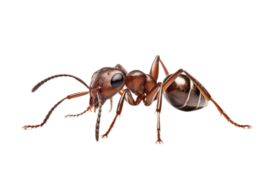 Ants Contribute to Biodiversity and Ecosystem Health on a White or Clear Surface PNG Transparent Background.