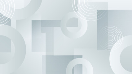 White vector abstract geometric shapes background. White vector presentation background for poster, banner, wallpaper, mockup, flyer, and report