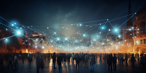 A bustling financial tech bazaar where traders deal in data cryptocurrencies and digital assets, Financial Frenzy: Tech Bazaar with Cryptocurrency and Data Trading