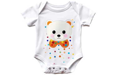 Baby Dress Showcasing Irresistibly Adorable Prints on a White or Clear Surface PNG Transparent Background.