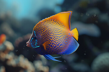 Beautiful Ornamental Fish in the Sea