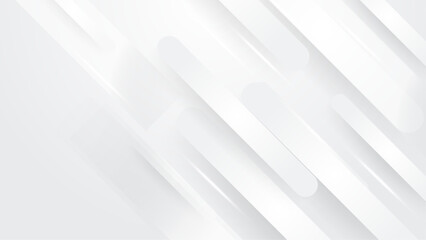 White vector illustration modern abstract background with shapes. White vector presentation background for poster, banner, wallpaper, mockup, flyer, and report