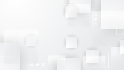 Fototapeta na wymiar White vector gradient abstract background design. White vector presentation background for poster, banner, wallpaper, mockup, flyer, and report