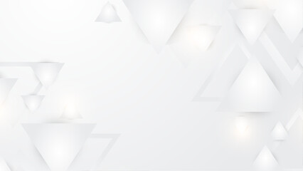 White vector abstract geometrical shape modern background. White vector presentation background for poster, banner, wallpaper, mockup, flyer, and report