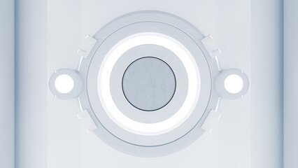 Technology or innovation background. 3D Render.