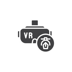 Obraz premium VR designer tools vector icon