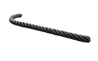 Strength and Stamina with Dynamic Workouts Using Battle Ropes on a White or Clear Surface PNG Transparent Background.