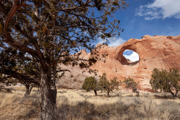 Window Rock formation on the Navajo Nation