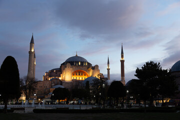 Hagia Sophia Mosque during sunrise, Istanbul