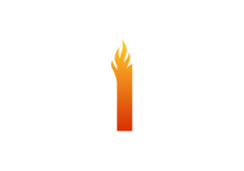 I fire letter logo