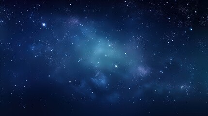 Abstract Dreamy Background Wallpaper Template of Nebula Sparkling Stars Stardust Galaxy Space Universe Astro Cosmos Milky Way Panorama Night Sky Fantasy Colorful Blue Tone 16:9