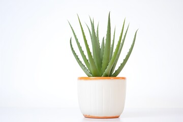 aloe vera plant on white background