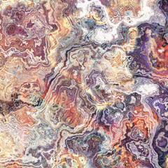Obraz na płótnie Canvas Abstract Marble texture. Fractal digital Art Background. High Resolution. Mosaic tile floor. Can be used for background or wallpaper