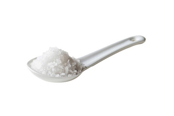 sugar/ salt in measuring spoon isolated on transparent background