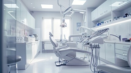 Medicine, stomatology , dental clinic office, medical equipment and instruments for dentistry. - Powered by Adobe