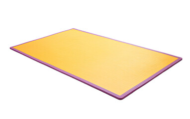 Fototapeta premium Protect Your Joints and Muscles During Workouts with a Cushioned Gym Mat on a White or Clear Surface PNG Transparent Background.