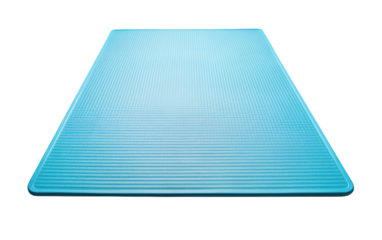 Create a Solid Base for Your Workouts with a High Quality Gym Mat on a White or Clear Surface PNG Transparent Background.