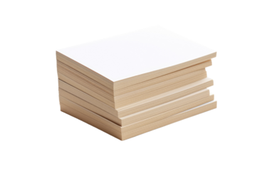 Organize Your Ideas and Information with Neat and Portable Index Cards on a White or Clear Surface PNG Transparent Background.