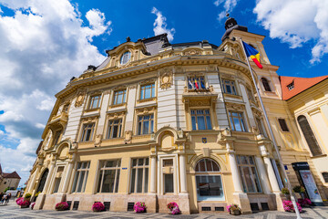 Sibiu City Hall in Sibiu, Transylvania, Romania