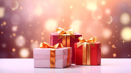 Gift background for birthdays, holiday anniversaries, Valentine's Day and weddings